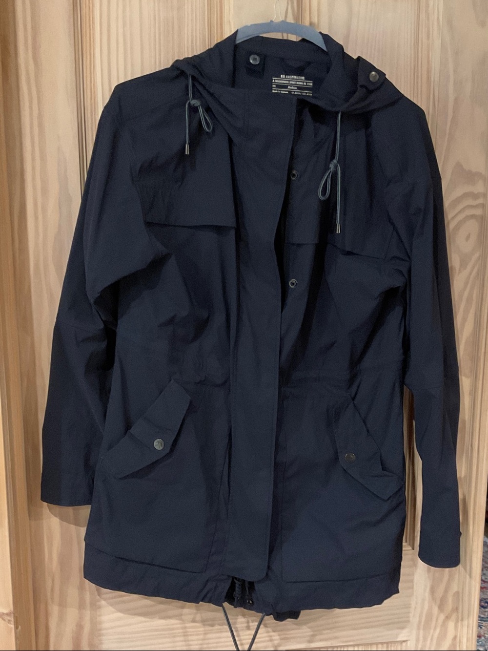 REI Women's Dark Navy Hooded Utility Jacket